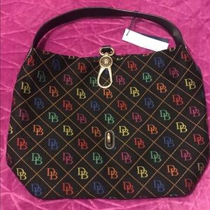 D&B Multi Color Logo Lock Bag